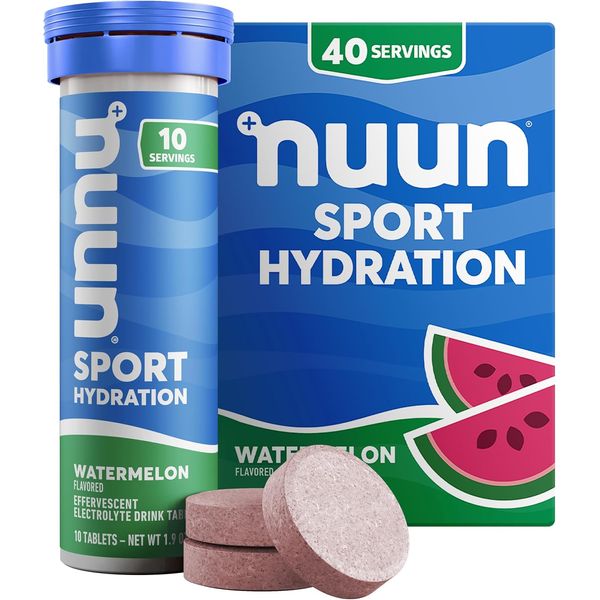 Sport Electrolyte Tablets - Dissolvable in Water, Watermelon, 5 Essential Ele...