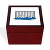 CafePress Polo Net Memory Keepsake Jewelry Box, 5"x5"x3.75"