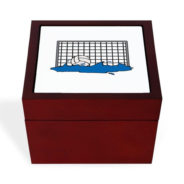 CafePress Polo Net Memory Keepsake Jewelry Box, 5"x5"x3.75"