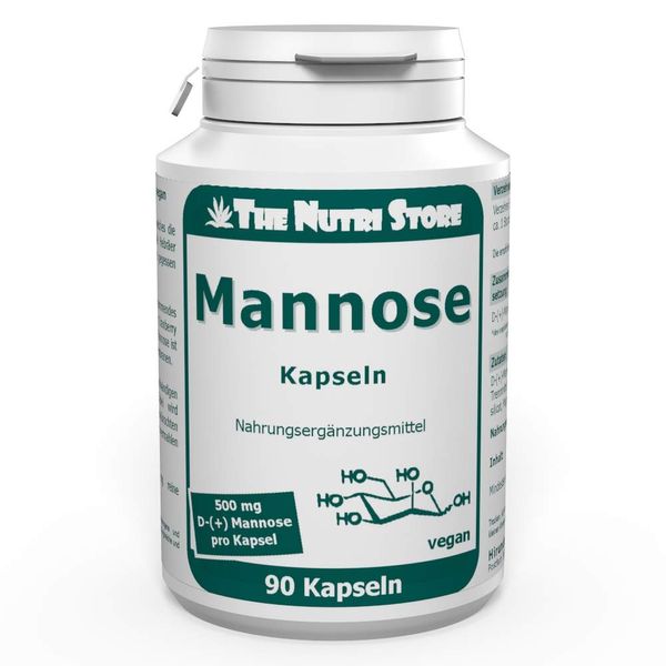 Mannose 500 mg Vegan Capsules - Pack of 90