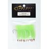 LAST CAST TACKLE Bucktail Teaser with 5/0 Hook (Green/White)