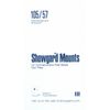 Showgard Pre-cut Black Stamp Mounts Size 105/57