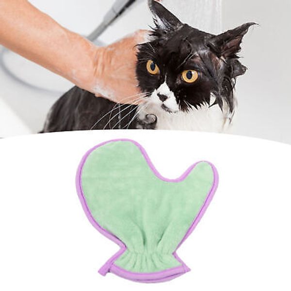 Pet Cleaning Towel Glove Fiber Super Absorbent Reusable Cat Dog Bath Towel Pet