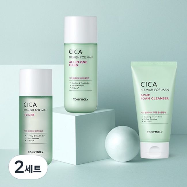 TONY MOLY Derma Lab Cica Blemish for Men 3 Set