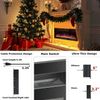72'' Ultra-Thin Silence Linear Electric Fireplace Recessed Wall Mounted 8h Timer