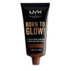 NYX PROFESSIONAL MAKEUP Born To Glow Naturally Radiant Foundation, Medium Coverage - Deep Walnut