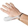 RE-GEN Leather Reusable Protective Adjustable First Aid Thumb Stall Protection Cot - White (Large)