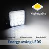 4pcs 3.3" Sqaure LED WORK LIGHT for Caterpillar Construction Equipment Forklift