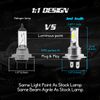 2 LED Headlight Bulbs Conversion Kit H7 High Low Beam Headlamp 6000K Super White