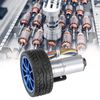 Gear Motor with Encoder, DC 12V Encoder Motor with Mounting Bracket 65mm Wheel Small Motor for Smart Car Robot Model DIY (Speed ​​200)