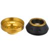 X AUTOHAUX Pair Motorcycle Wheel Front Fork Frame Sliders Gold Tone Universal