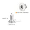 uxcell #8-32x3/8 Flat Countersunk Head Socket Cap Screws, 50Pcs 304 Stainless Steel Hex Socket Flat Head Screws, Full Thread, Countersunk Bolts