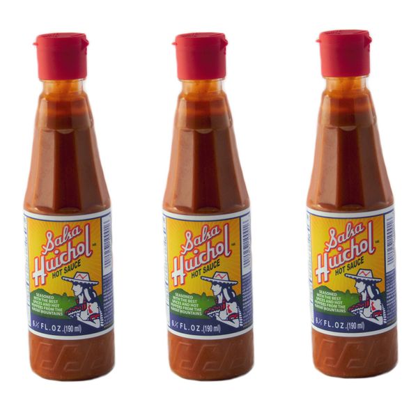 Salsa Huichol Hot Sauce 6.5 oz (pack of 3) - Mexican Sauce