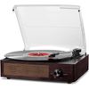 Bluetooth Vinyl Record Player & 3-Speed Turntable with Built-in Stereo Speakers