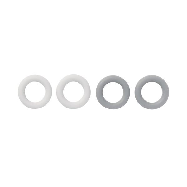 MUJI OAM43A3S Toothbrush Identification Ring White/Gray 2x2