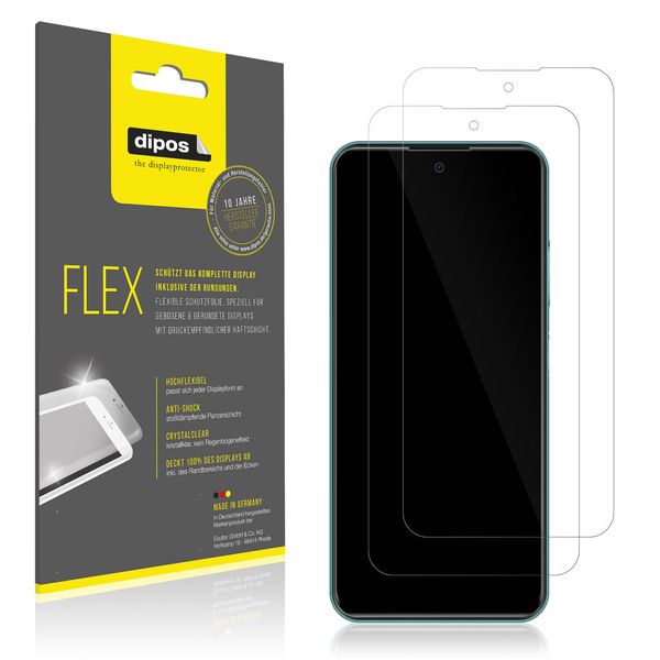 2x Screen Protector for Infinix Hot 11 (2022) Protective Film covers 100% dipos