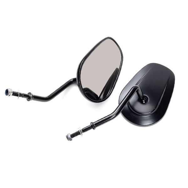 HANSWD Harley Davidson 8mm Chrome Rearview Mirror (Black)