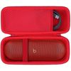 Lebakort Storage Case Compatible with Beats Pill - Wireless Bluetooth Speaker (Red Case)