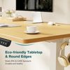 40" Natural Electric Height Adjustable Desk Home Office Standing Computer Table