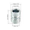 QWORK Universal Threaded Connector Set for 0.75" Diameter Posts - Pack of 25, Precision Designed Post Connectors with 0.67" Diameter x 0.88" Height Dimensions