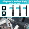 DURATECH 5-Piece Socket Adapter Set,Includes 3/8”,1/2”,1/4”Impact Driver Socket Adapters & 2pcs Spanner Extensions,Professional Accessories for More Drills/Screwdrivers,Gift for Men,DIY Tools
