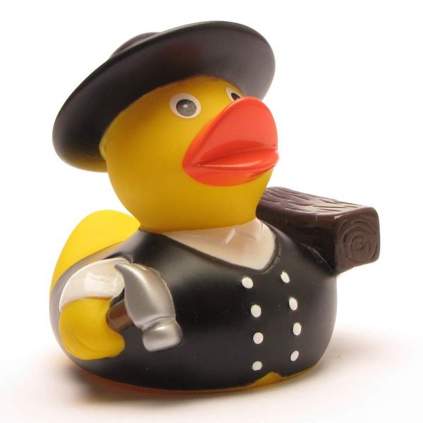 Rubber Duck Carpenter | Bathduck | Duckshop | L: 8 cm
