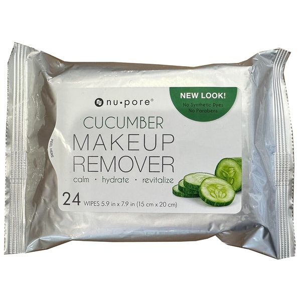 Nu-Pore Makeup Remover With Cucumber 24 Wipes