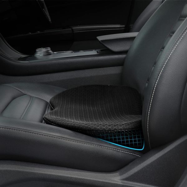 Memory Foam Car Seat Cushion Sciatica Lower Back Pain Relief Driver Seat