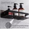 2-Pack Adhesive Corner Shower Caddy Organizer – Bathroom Storage Shelf Rack