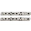 Tracker Boat Sticker Emblem Decal | 200 Combo White / Black (Pair)