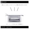 Sunstar Stationery S2312697 Clear Pouch, Mitte Pocket, Light Gray