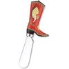 4pcs Hand Painted Boot Decor Resin Handle with Stainless Steel Blade Spreader