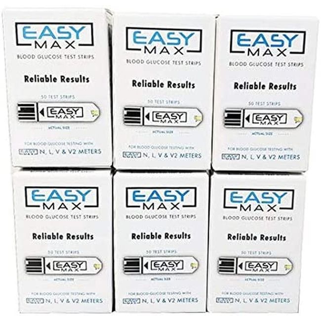 "Professional Diabetic Test Strips - 300 Count (6 Boxes of 50)"