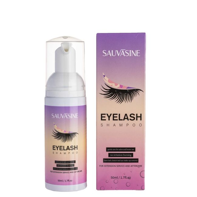 Lash Shampoo for Lash Extensions,Lashes Shampoo with Soft Brush and Mascara Wand,Eyelash Extension Cleanser,Makeup Remover,Salon and Home Use,Nourishing Formula