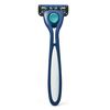 Preserve Shave 5 Five Blade Refillable Razor, Made from Recycled Materials, Navy Blue