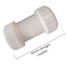 Waste Compression Straight Connector 40mm Coupler (Pack of 2)