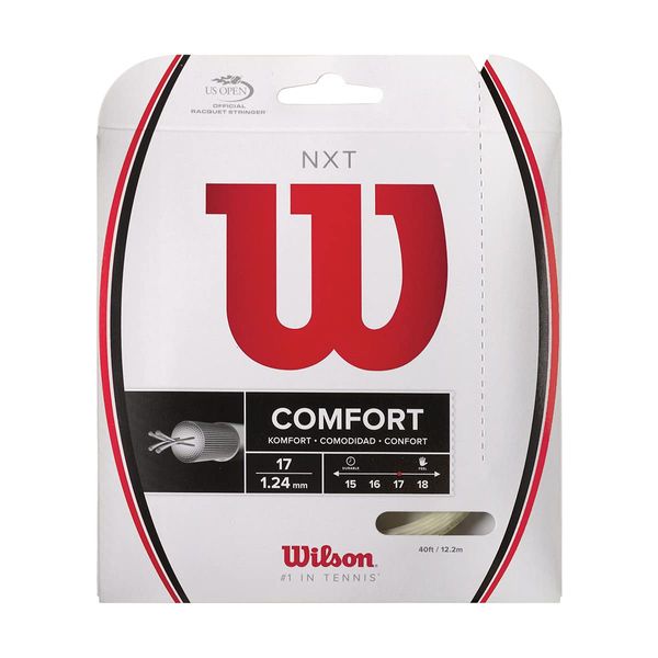 Wilson Nxt 17 Racquet Strings - White, Size 17G