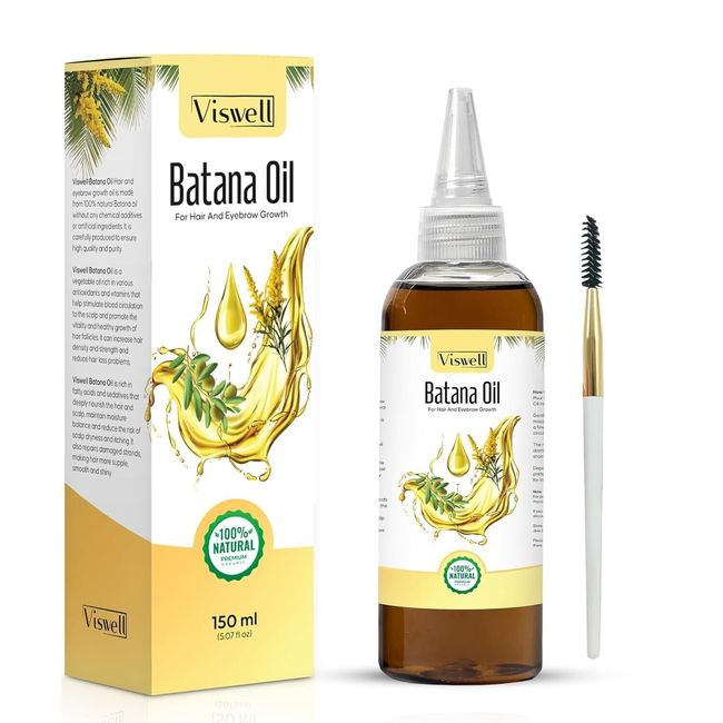 Batana Oil for Hair Growth 5 fl oz 100% Pure Natural Organic Hair Eyebrows Skin