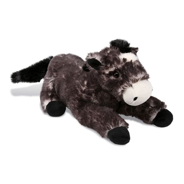 SUPER SOFT PLUSH - LYING BLACK HORSE