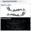RATCHROLL Reflective Bumper Decal Black Irregular Long Tail Butterfly Pattern Reflective Car Sticker Personalized Decoration