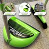 Long Handled Dustpan and Brush Set Lobby Dust Pan with Long Handle Sweeping Broom (Green)