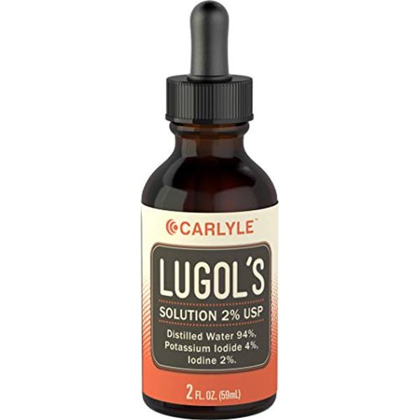 Carlyle Lugols Iodine 59ml Potassium Iodide and Iodine Solution 2% Supplements Multivitamin Vitamins, 1 x