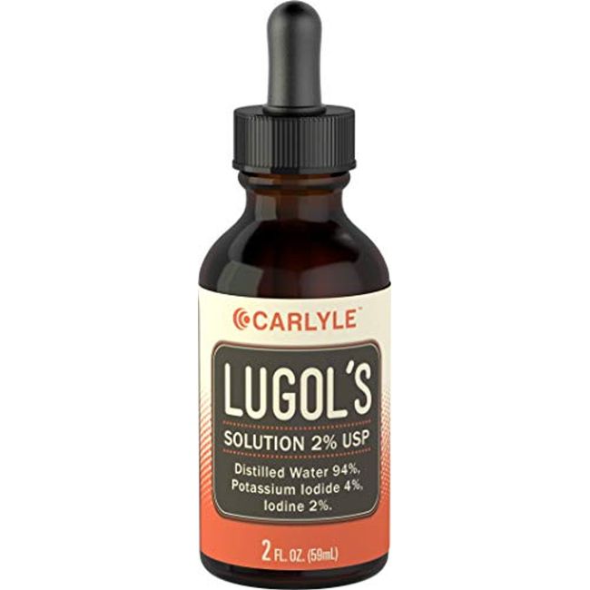 Carlyle Lugols Iodine 59ml Potassium Iodide and Iodine Solution 2% Supplements Multivitamin Vitamins, 1 x