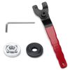 VooGenzek Angle Grinder Spanner, 10-52mm Adjustable, Red Black