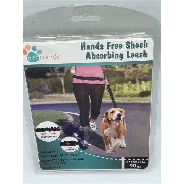 PET TRENDS-HANDS FREE SHOCK ABSORBING LEASH-NIB