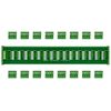 DIN Rail Mount 10A/300V Pluggable Screw Terminal Block Distribution Module (16x4 Pole)