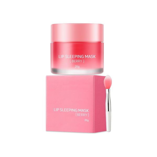 Lip Sleeping Mask Lip Balm for Lip Peeling, Lip Mask Repairs Dry, Peeling Lip Mask, Moisturizing Lip Mask Brightening Lip Wrinkles and Lip Care, 20 g