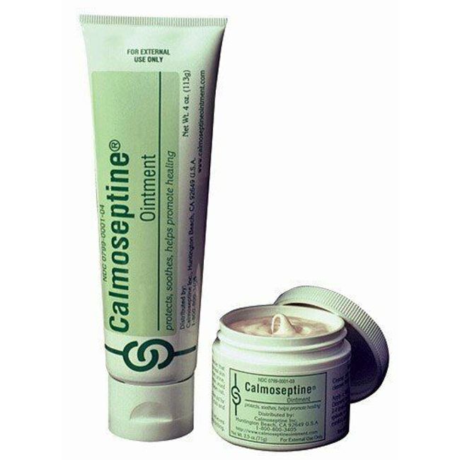 Calmoseptine 1-04 Ointment 4 oz. Tube & 1-03 Ointment 2.5 oz. Jar Pack of 2 Each