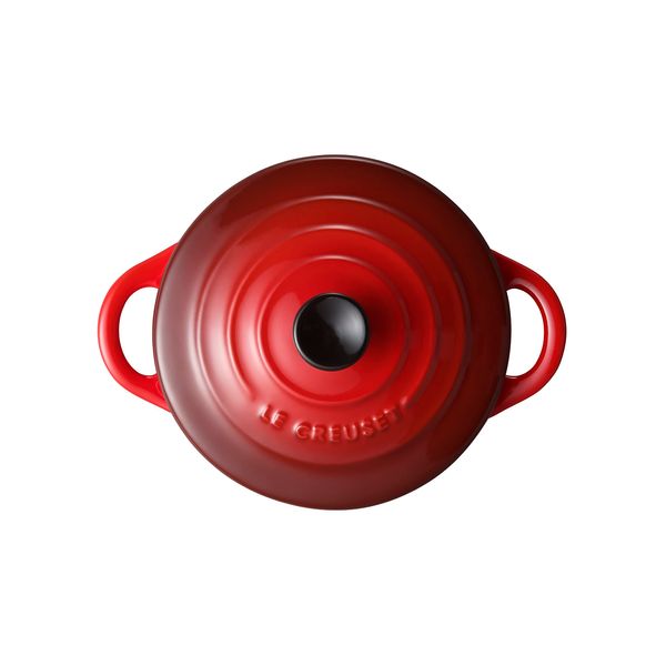 Le Creuset Heat-resistant Container, Mini Cocotte, Cherry Red, Heat Resistant, Cold Resistant, Microwave, Oven, Dishwasher Safe