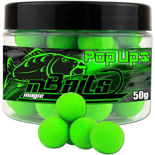 Angel-Berger Magic Baits Fluo Pop Ups (Green, 20mm)